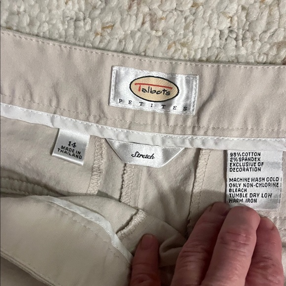 Talbots Women's Tan Bermuda Shorts - Picture 2 of 14